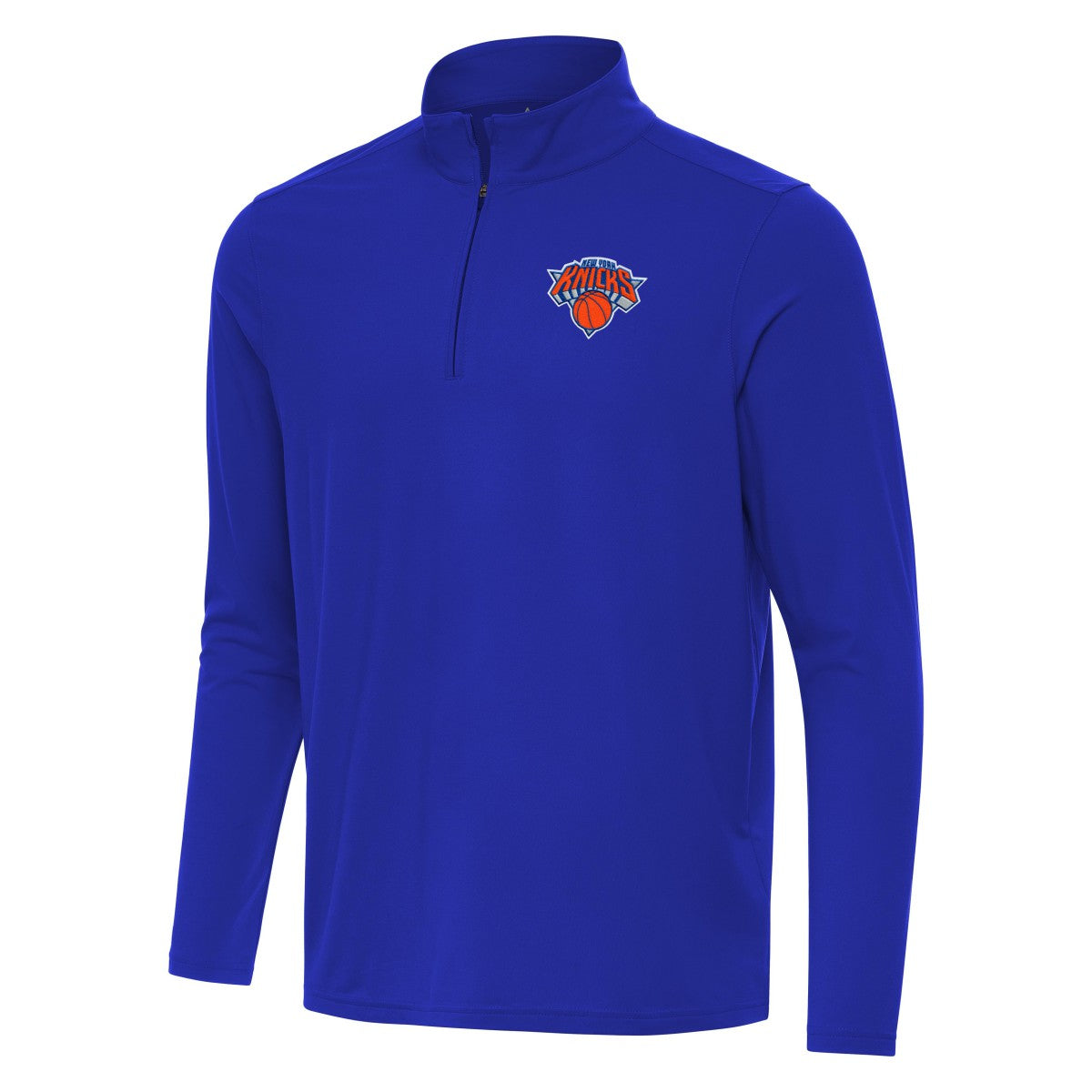 New York Knicks Antigua Intent Quarter-Zip Top Royal outlet