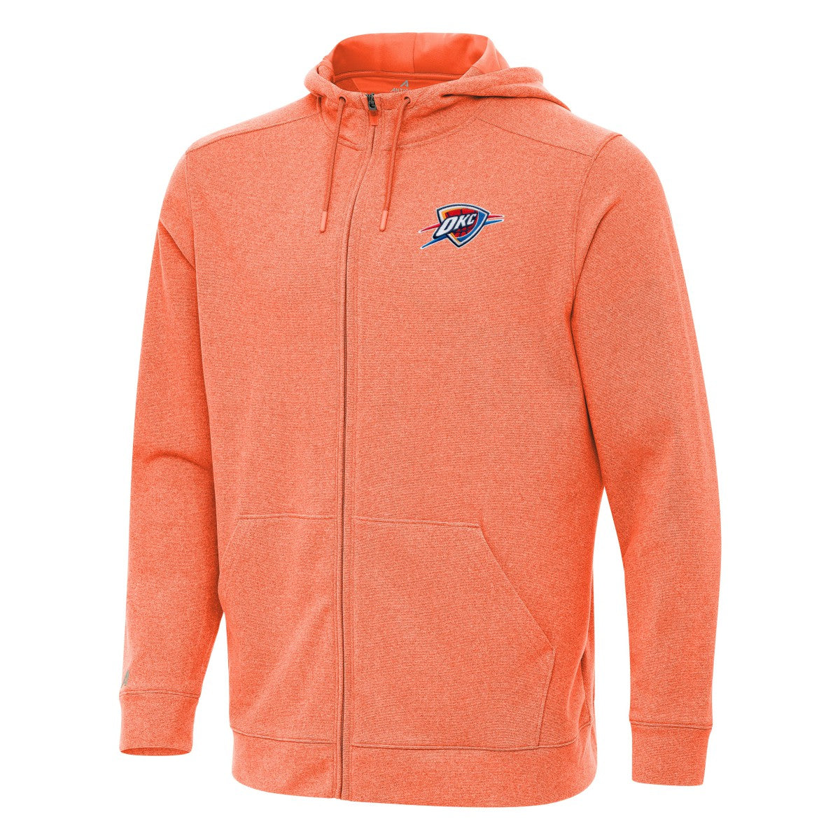 Oklahoma City Thunder Antigua Effortless Full-Zip Hoodie Jacket Heather Orange outlet