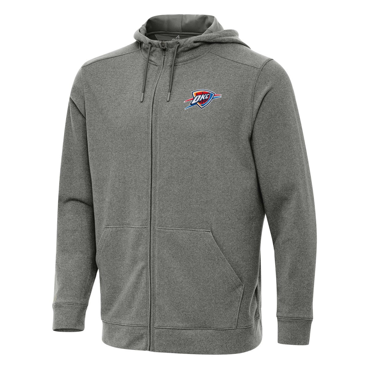 Oklahoma City Thunder Antigua Effortless Full-Zip Hoodie Jacket Heather Charcoal outlet
