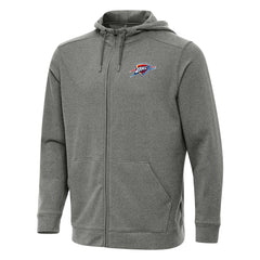 Oklahoma City Thunder Antigua Effortless Full-Zip Hoodie Jacket Heather Charcoal outlet
