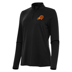 Phoenix Suns Antigua Women's Reprocess Quarter-Zip Top Black