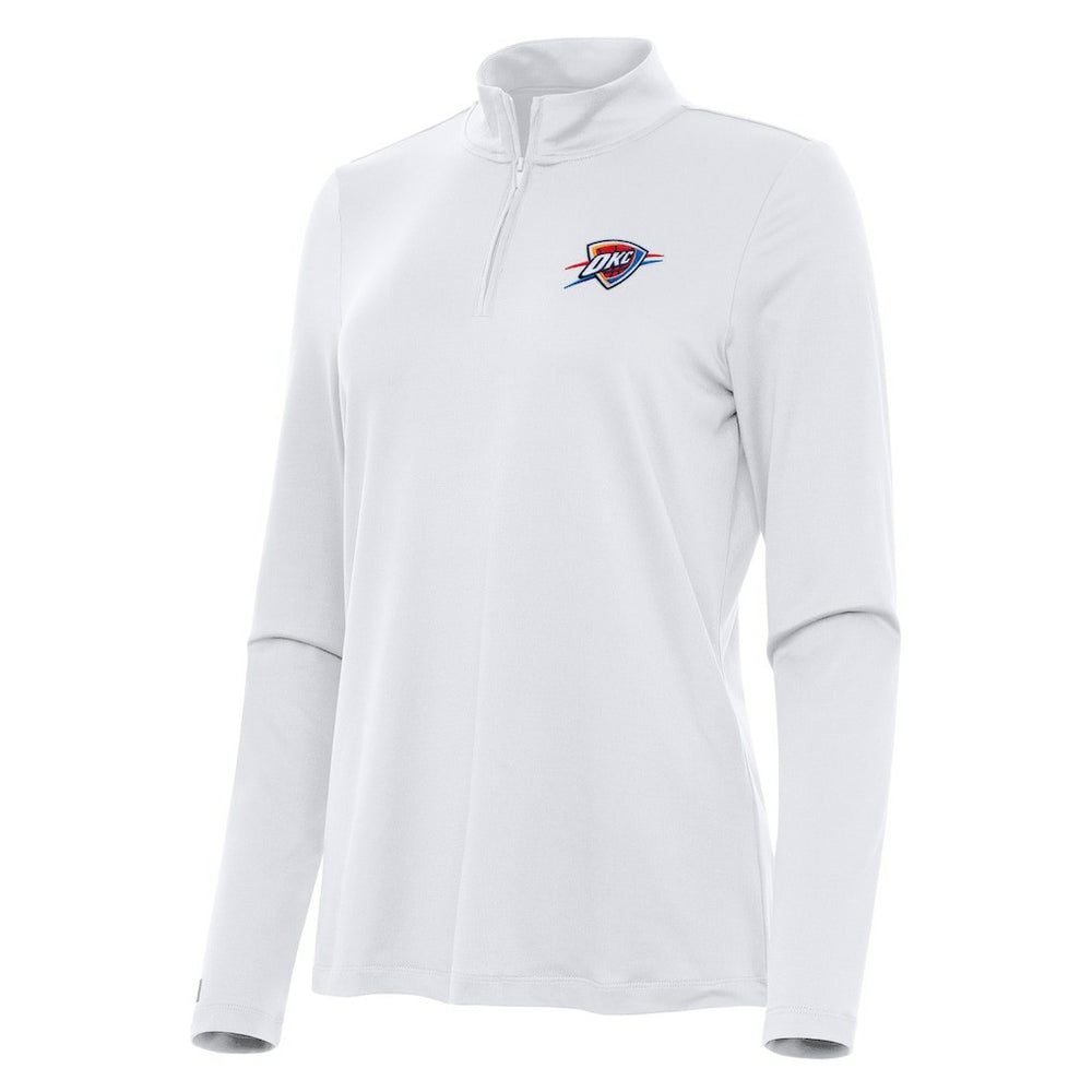 Oklahoma City Thunder Antigua Women's Reprocess Quarter-Zip Top White outlet