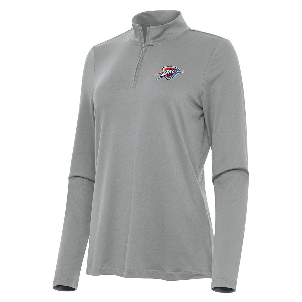 Oklahoma City Thunder Antigua Women's Reprocess Quarter-Zip Top Gray outlet