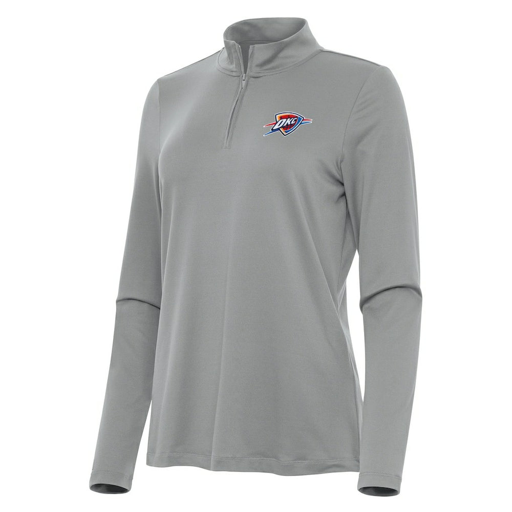 Oklahoma City Thunder Antigua Women's Reprocess Quarter-Zip Top Gray outlet