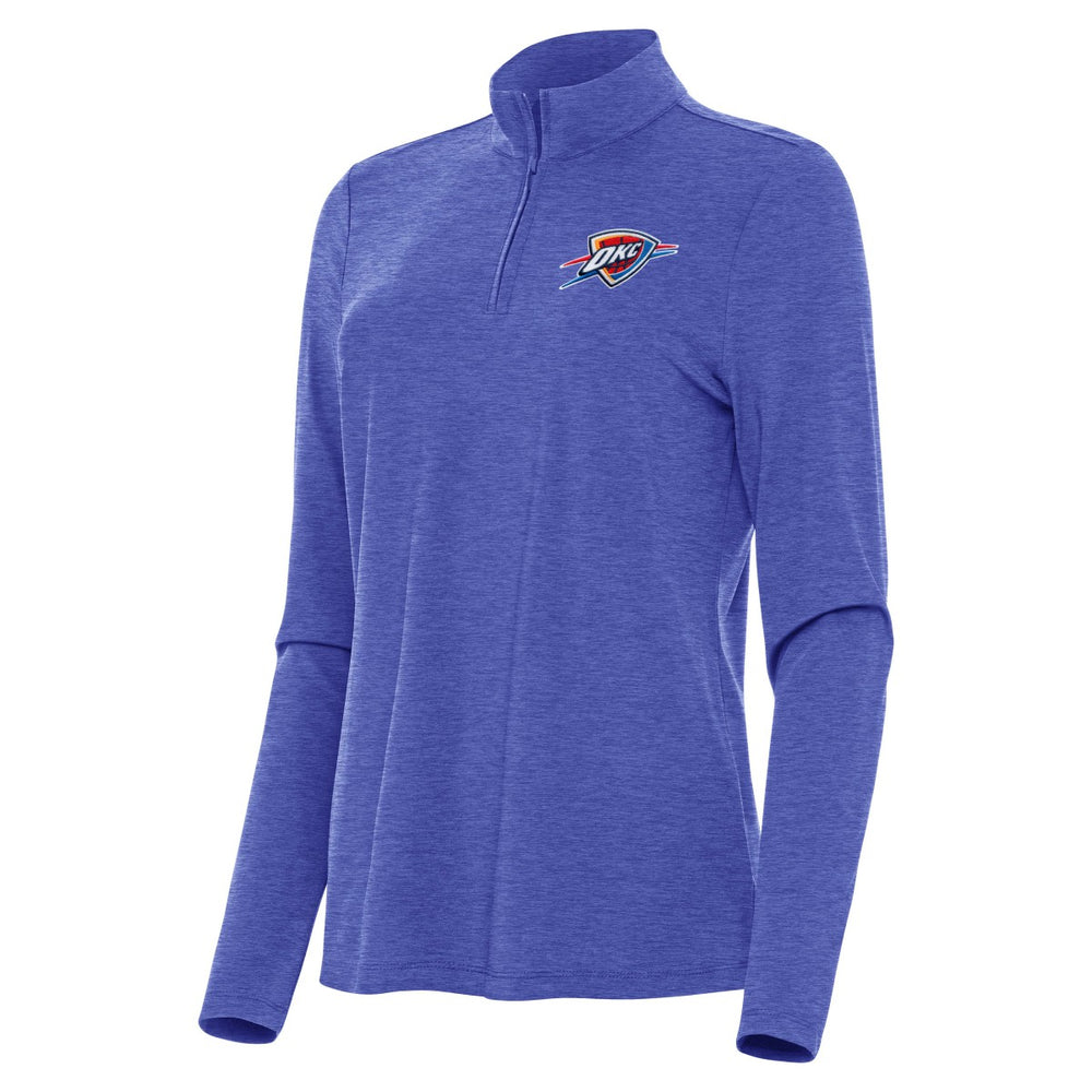 Oklahoma City Thunder Antigua Women's Bright Quarter-Zip Top Heather Royal outlet