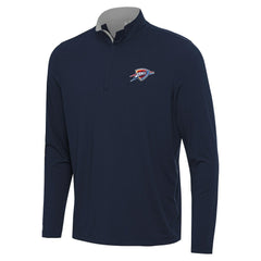 Oklahoma City Thunder Antigua Content Quarter-Zip Top Navy/Gray outlet