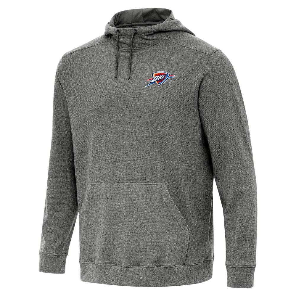Oklahoma City Thunder Antigua Cloud Pullover Hoodie Heather Black