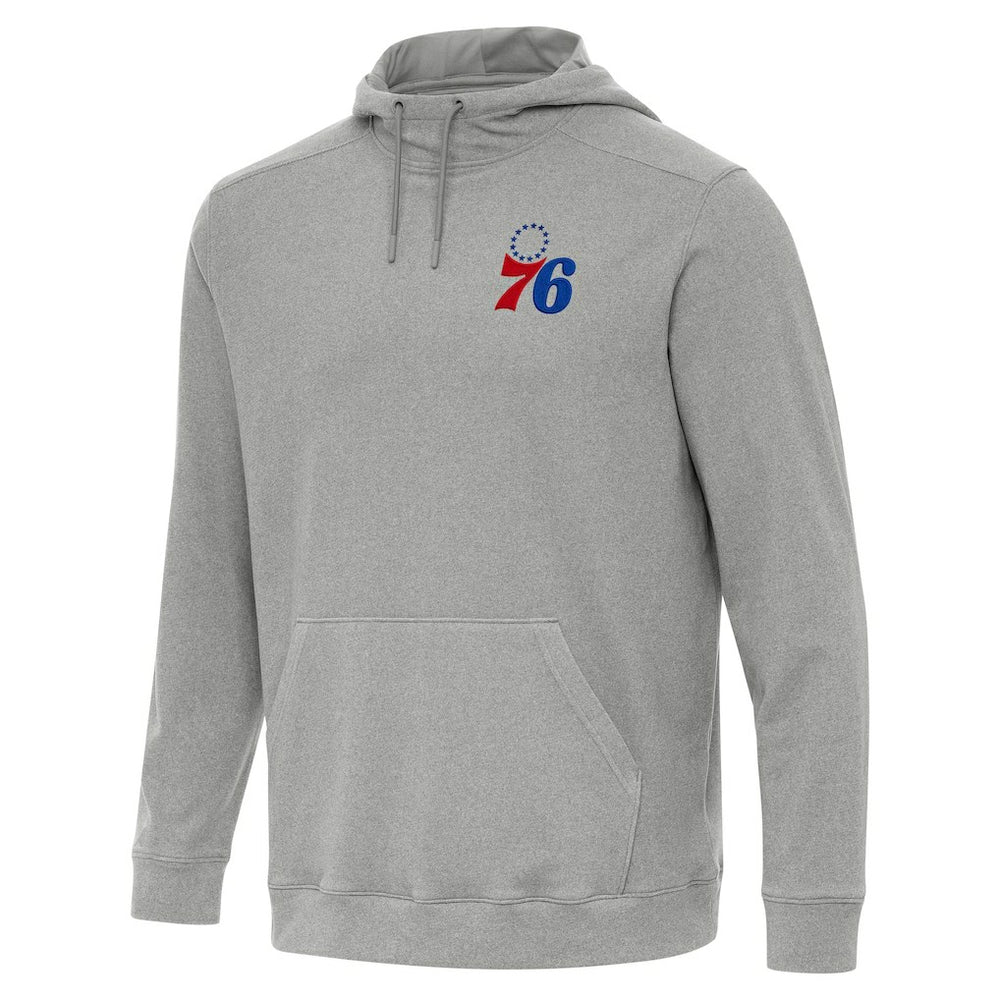 Philadelphia 76ers Antigua Cloud Pullover Hoodie Heather Gray