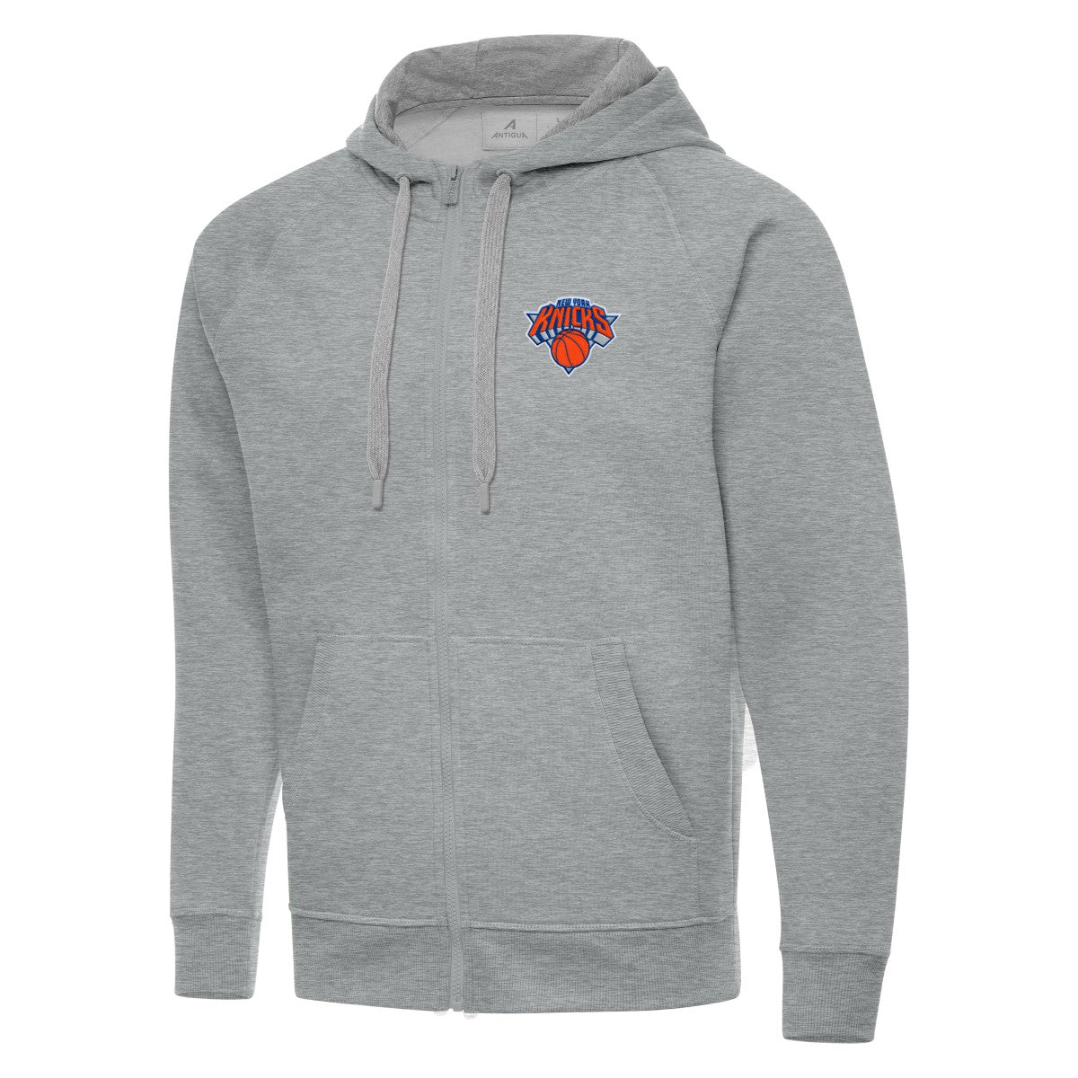 New York Knicks Antigua Big & Tall Victory Full-Zip Hoodie Heather Gray outlet