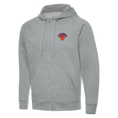 New York Knicks Antigua Big & Tall Victory Full-Zip Hoodie Heather Gray outlet