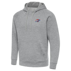 Oklahoma City Thunder Antigua Big & Tall Victory Raglan Pullover Hoodie Heather Gray outlet