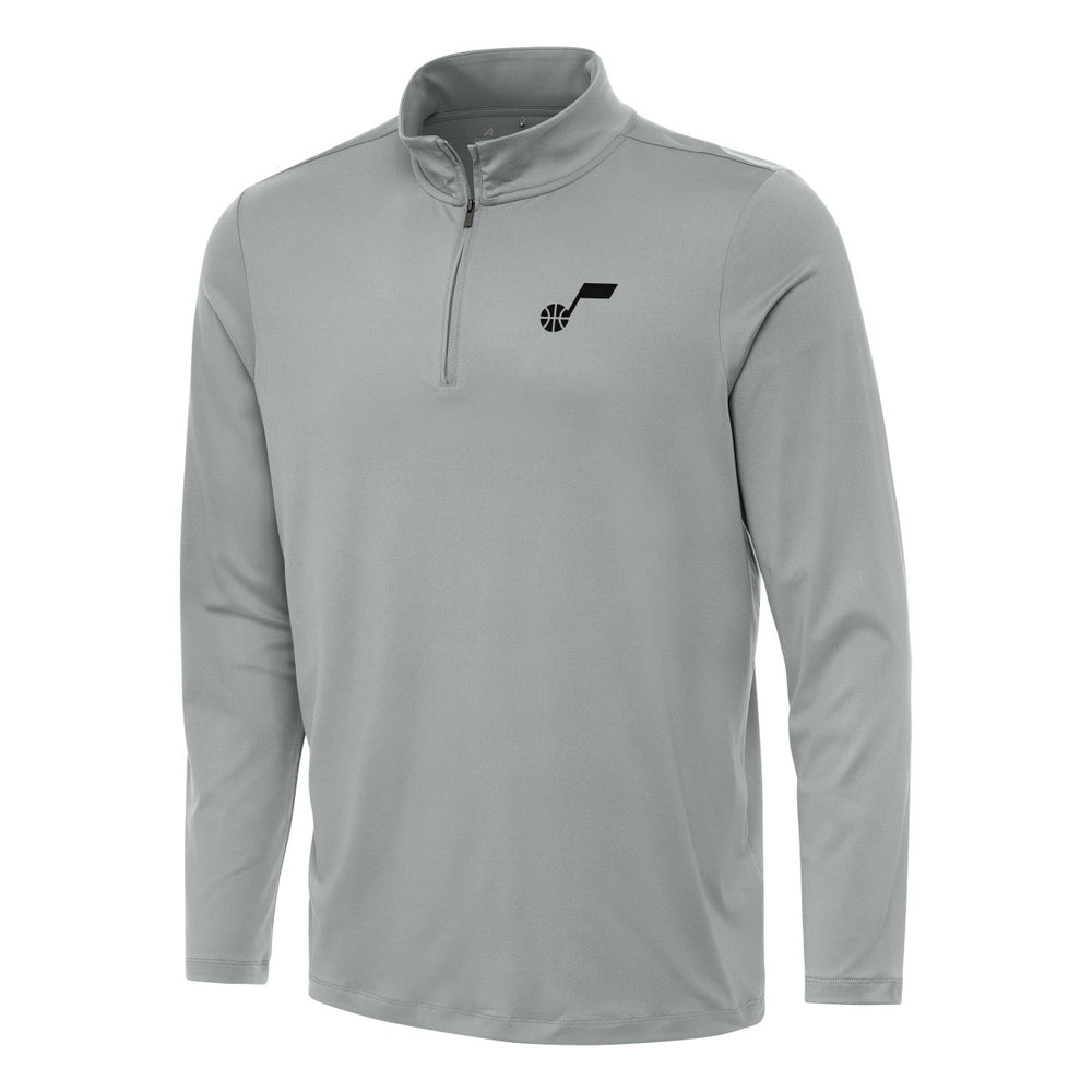 Utah Jazz Antigua Reprocess Quarter-Zip Top Gray