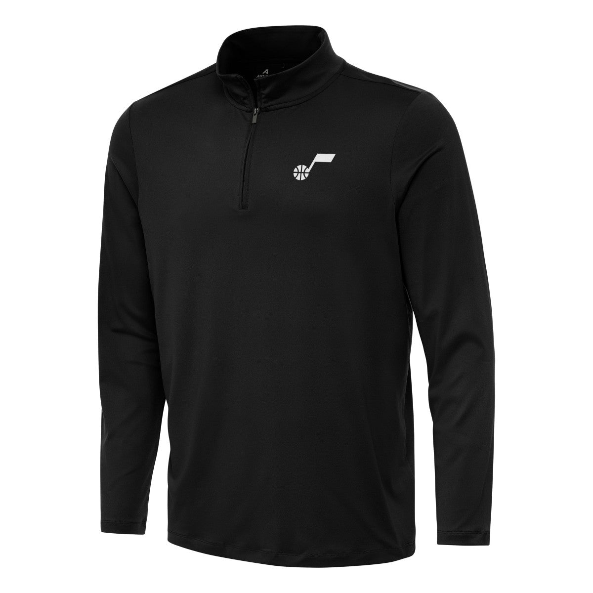 Utah Jazz Antigua Reprocess Quarter-Zip Top Black