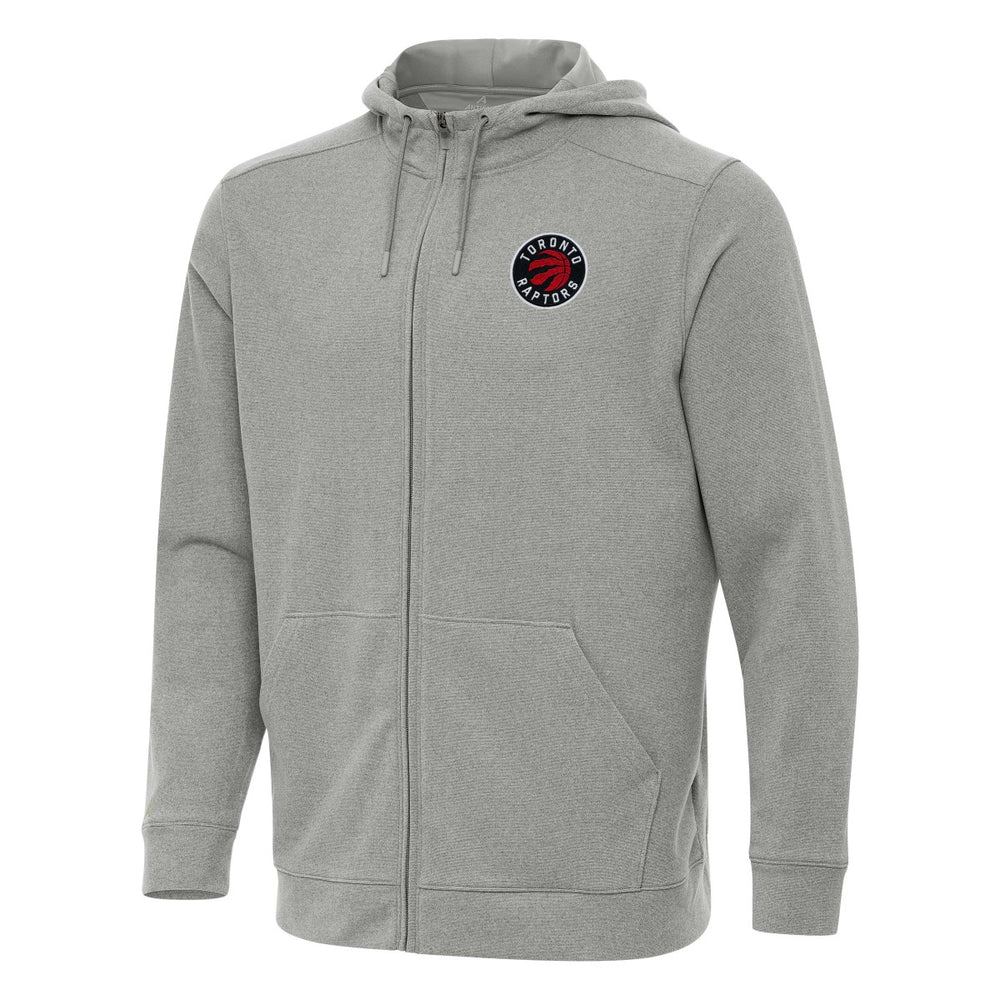 Toronto Raptors Antigua Effortless Full-Zip Hoodie Jacket Heather Gray outlet