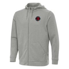 Toronto Raptors Antigua Effortless Full-Zip Hoodie Jacket Heather Gray outlet