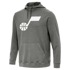 Utah Jazz Antigua Cloud Pullover Hoodie Heather Black outlet