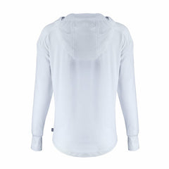 Cleveland Browns Cutter & Buck Women's Daybreak Eco Recycled Half-Zip Hoodie - White Hoodies