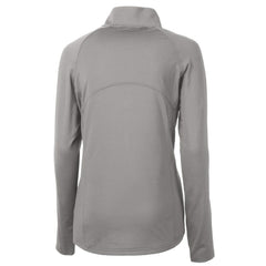 Cleveland Browns Cutter & Buck Women's Adapt Eco Knit Stretch Recycled Half-Zip Pullover Top - Gray Pullover