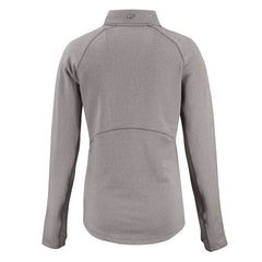 Cleveland Browns Cutter & Buck Women's Peshastin Eco Fleece Recycled Half-Zip Pullover Top - Heather Gray Pullover