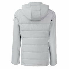 Cleveland Browns Cutter & Buck Women's Evoke Hybrid Eco Softshell Recycled Full-Zip Hooded Jacket - Gray Jackets