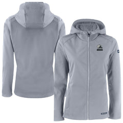 Cleveland Browns Cutter & Buck Women's Evoke Eco Softshell Recycled Full-Zip Hoodie Jacket - Gray Hoodies
