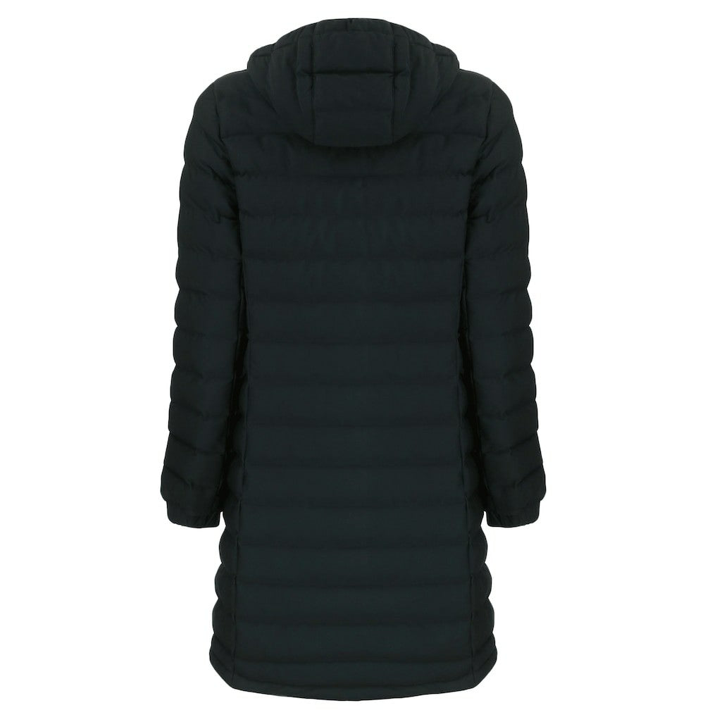 Cleveland Browns Cutter & Buck Women's Mission Ridge Repreve Eco Insulated Full-Zip Hoodie Long Puffer Jacket - Black Hoodies