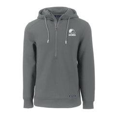 Cleveland Browns Cutter & Buck Roam Eco Recycled Half-Zip Pullover Hoodie - Gray Hoodies