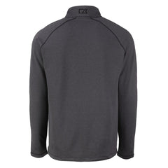 Cleveland Browns Cutter & Buck Peshastin Eco Fleece Recycled Half-Zip Pullover - Heather Black Pullover
