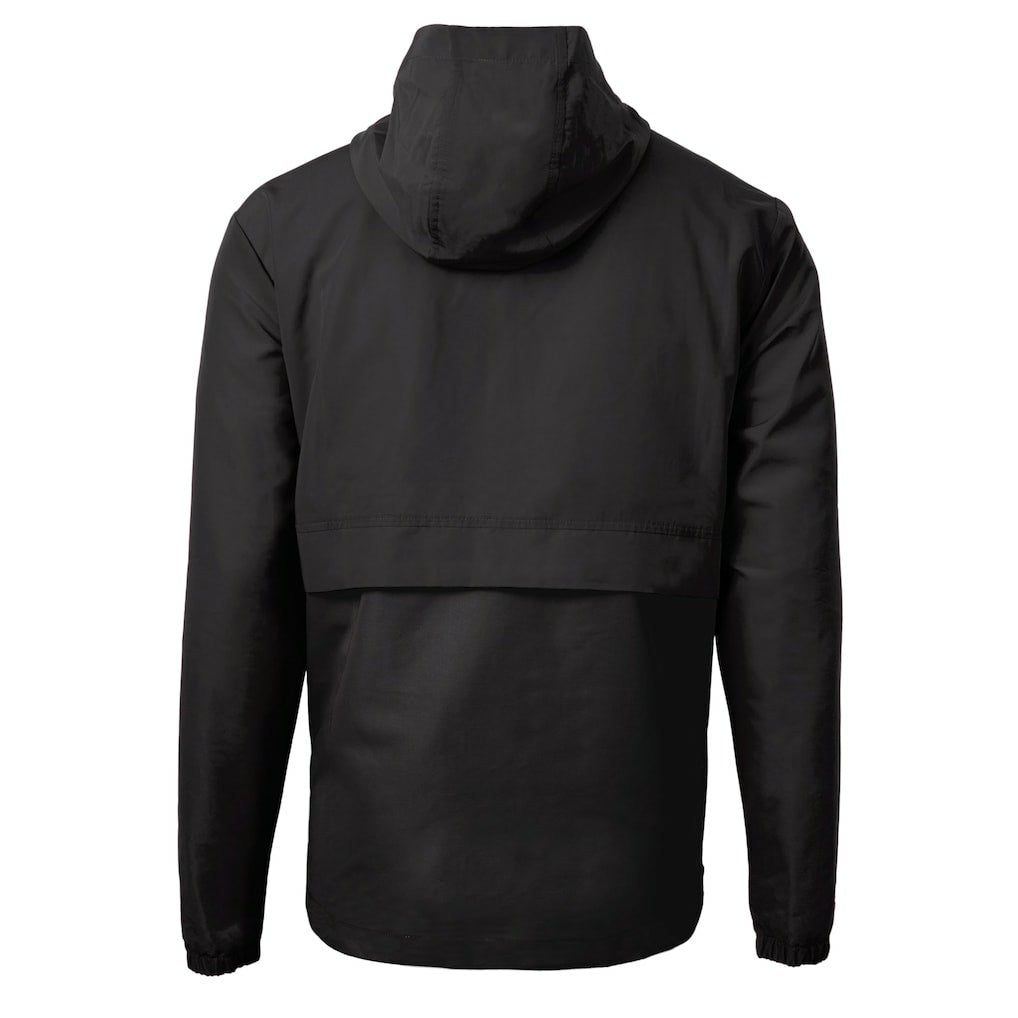Cleveland Browns Cutter & Buck Charter Eco Recycled Anorak Half-Zip Hoodie Jacket - Black Hoodies