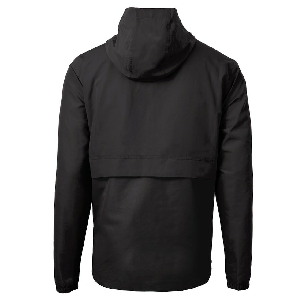 Cleveland Browns Cutter & Buck Charter Eco Recycled Anorak Half-Zip Hoodie Jacket - Black Hoodies