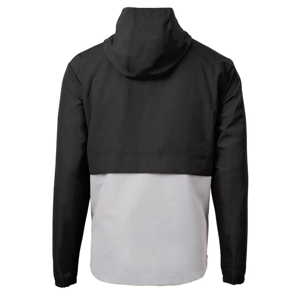 Cleveland Browns Cutter & Buck Charter Eco Recycled Anorak Half-Zip Hoodie Jacket - Black Hoodies