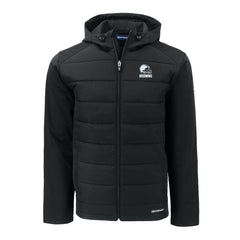 Cleveland Browns Cutter & Buck Evoke Hybrid Eco Softshell Recycled Full-Zip Hooded Jacket - Black Jackets