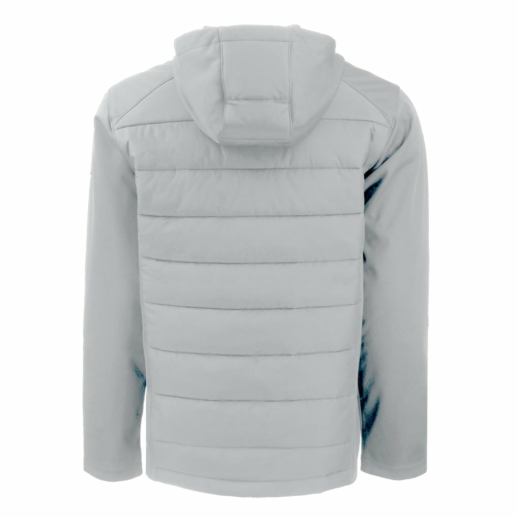 Cleveland Browns Cutter & Buck Evoke Hybrid Eco Softshell Recycled Full-Zip Hooded Jacket - Gray Jackets