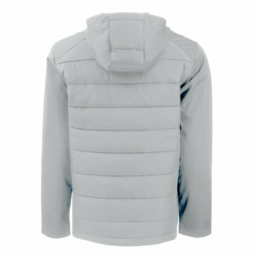 Cleveland Browns Cutter & Buck Evoke Hybrid Eco Softshell Recycled Full-Zip Hooded Jacket - Gray Jackets