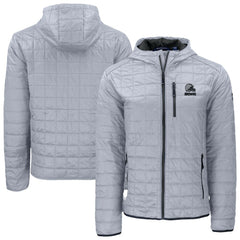 Cleveland Browns Cutter & Buck Rainier Primaloft Eco Full-Zip Hooded Jacket - Gray Jackets