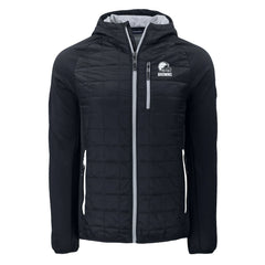 Cleveland Browns Cutter & Buck Rainier Primaloft Eco Full-Zip Hoodie Hybrid Jacket - Black Hoodies