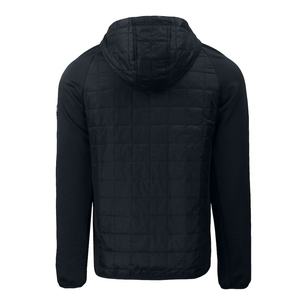 Cleveland Browns Cutter & Buck Rainier Primaloft Eco Full-Zip Hoodie Hybrid Jacket - Black Hoodies
