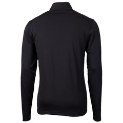 Cleveland Browns Cutter & Buck Big & Tall Virtue Eco Pique Recycled Quarter-Zip Pullover Top - Black Pullover