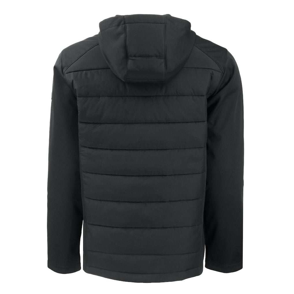 Cleveland Browns Cutter & Buck Big & Tall Evoke Hybrid Eco Softshell Recycled Full-Zip Hooded Jacket - Black Jackets