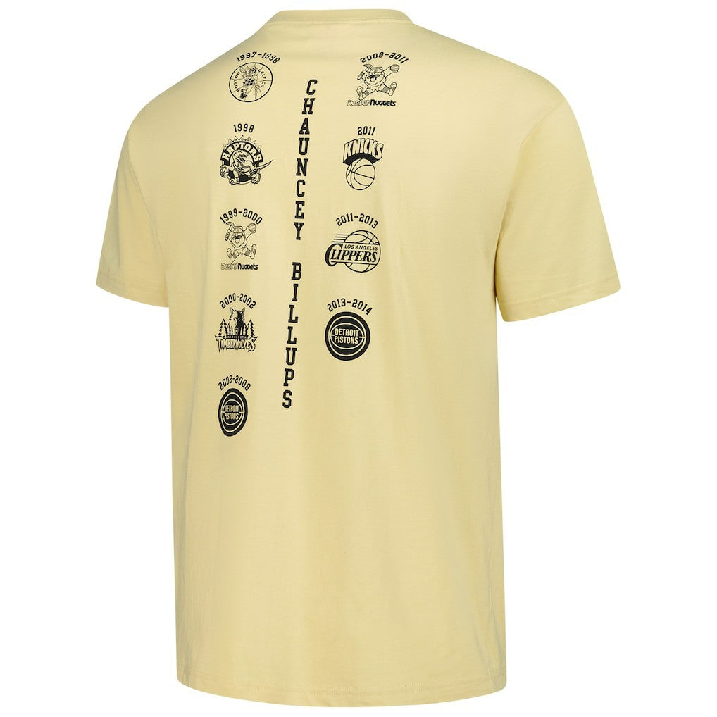 Chauncey Billups Detroit Pistons Premium T-Shirt Cream - Mitchell & Ness outlet