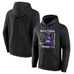 Baltimore Ravens Bud Light Pullover Hoodie - Black Hoodies