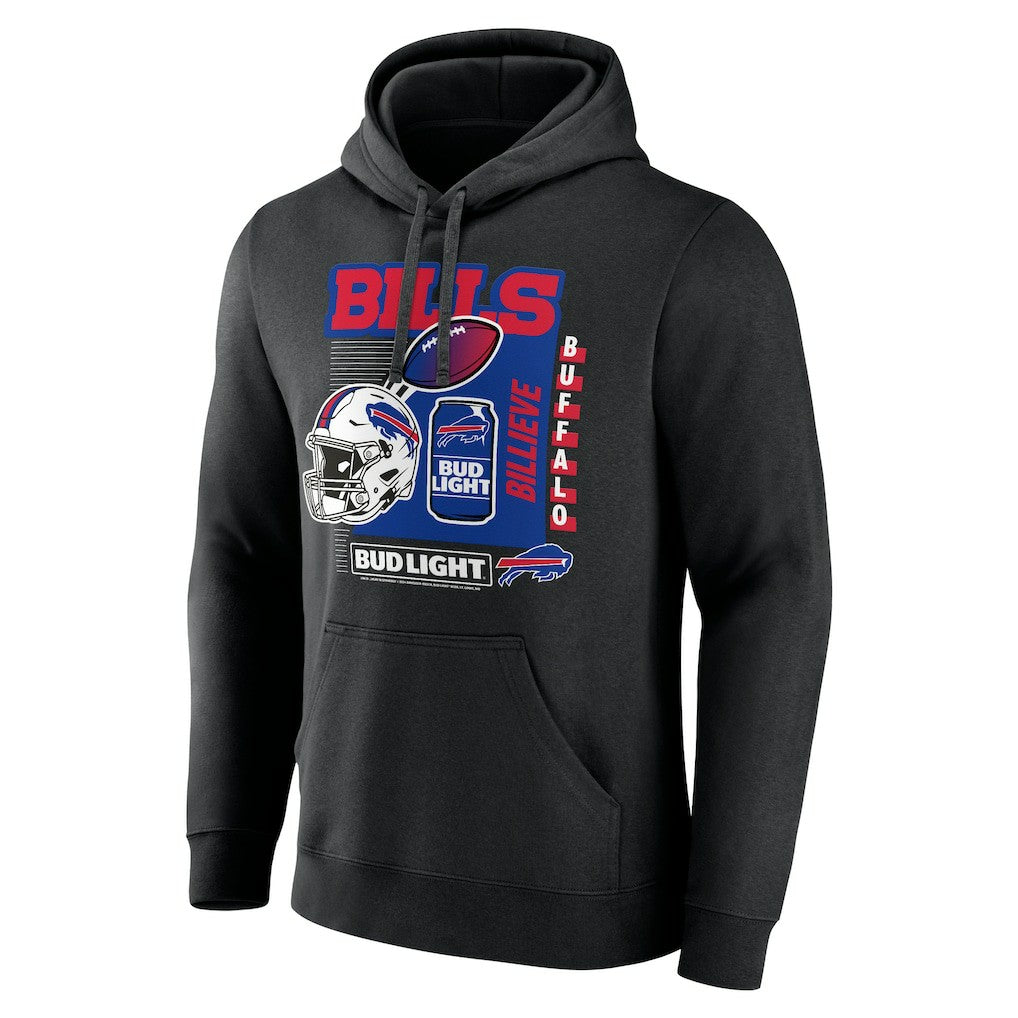 Buffalo Bills Bud Light Pullover Hoodie - Black Hoodies