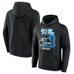 Carolina Panthers Bud Light Pullover Hoodie - Black Hoodies