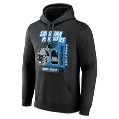 Carolina Panthers Bud Light Pullover Hoodie - Black Hoodies