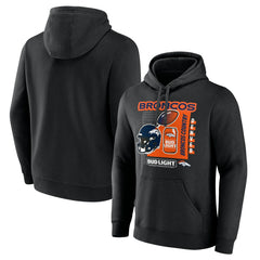 Denver Broncos Bud Light Pullover Hoodie - Black Hoodies