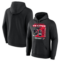Houston Texans Bud Light Pullover Hoodie - Black Hoodies