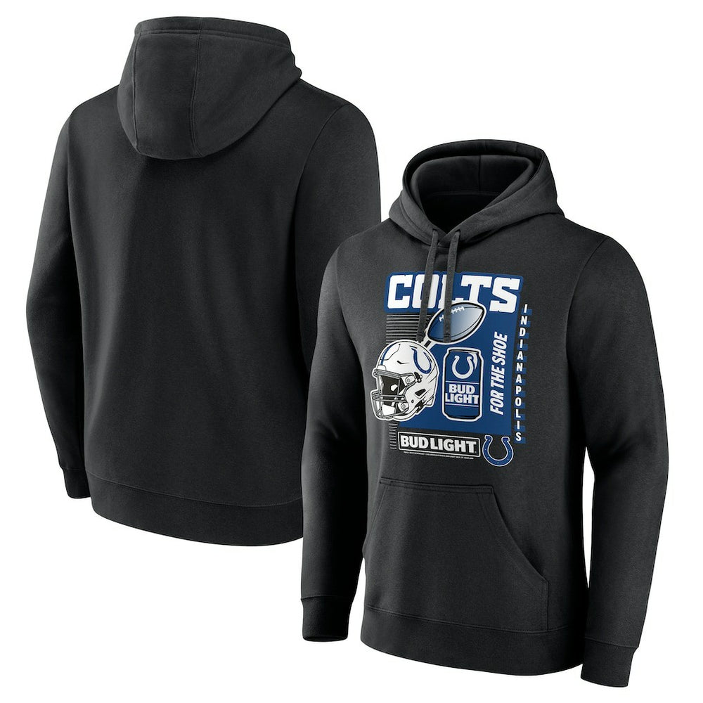 Indianapolis Colts Bud Light Pullover Hoodie - Black Hoodies