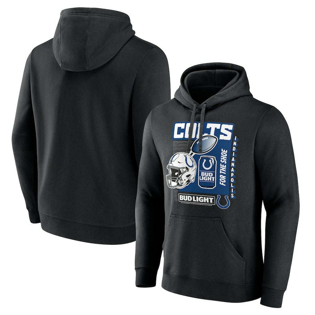 Indianapolis Colts Bud Light Pullover Hoodie - Black Hoodies