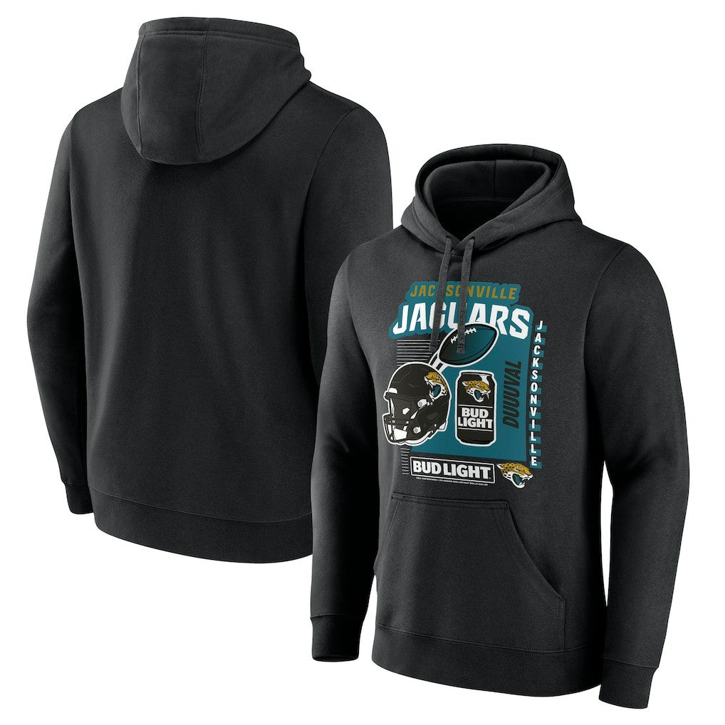 Jacksonville Jaguars Bud Light Pullover Hoodie - Black Hoodies