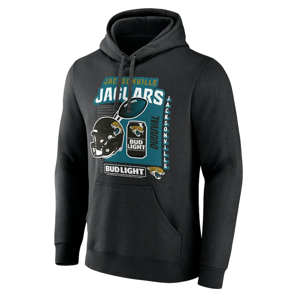 Jacksonville Jaguars Bud Light Pullover Hoodie - Black Hoodies